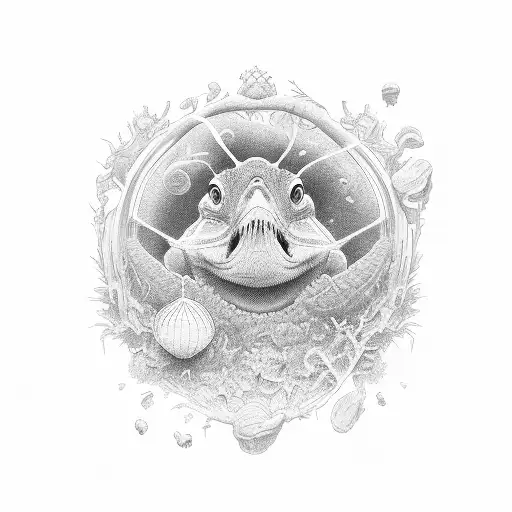 jacaranda, just keep swimming, lavender tattoo design idea