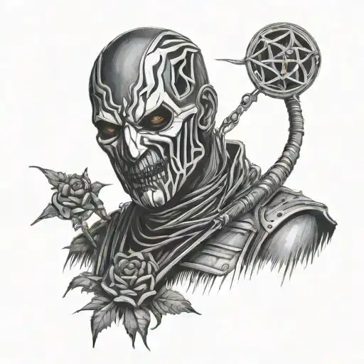 heavy metal bands like slipknot tattoo design idea