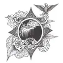 Matthew 17:20 imagery tattoo design idea