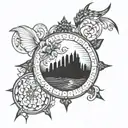 Matthew 17:20 imagery tattoo design idea