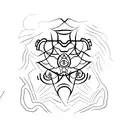 Symbolic representation of overcoming anxiety tattoo design idea
