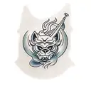 foo dog leg sleeve tattoo design idea