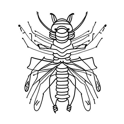 mosquito biting tattoo design idea