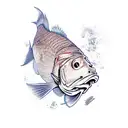 redfish tattoo design idea
