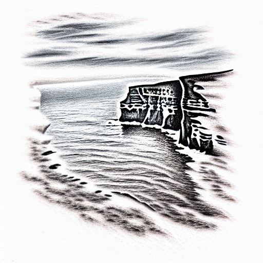 cliffs of moher tattoo design idea