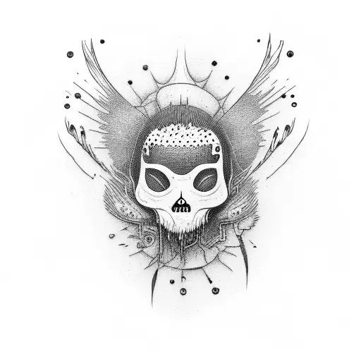 Make me an image with the Radiohead logo and the text from weird fishes/arpeggi tattoo design idea