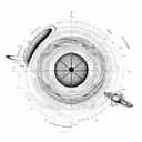 A celestial map of the solar system with the planets aligned in their correct order tattoo design idea