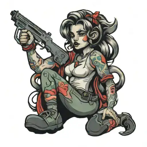 Amora Diana Riedel tattoo design idea