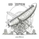 German led zeppelin tattoo design idea