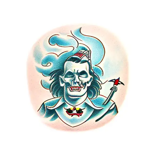 battle of Good vs Evil tattoo design idea