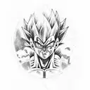 Vegeta tattoo design idea