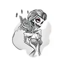 corpse bride  tattoo design idea