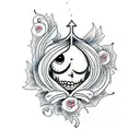 corpse bride  tattoo design idea