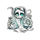 corpse bride  tattoo design idea
