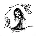 corpse bride  tattoo design idea