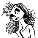 corpse bride  tattoo design idea