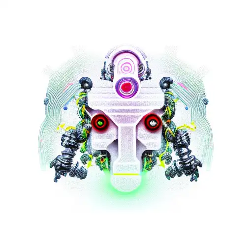 artificial intelligence in human body tattoo design idea