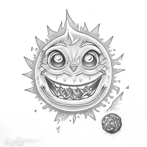calcifer tattoo design idea