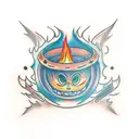 calcifer tattoo design idea