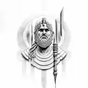 stoicism with Spartans tattoo design idea