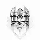 stoicism with Spartans warriors tattoo design idea