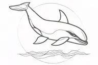 orca whale tattoo design idea