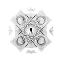 family tattoo with the names Sabina, Temari, and Meda incorporated into the design to represent your interconnected  tattoo design idea