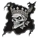 totenkopf  Bart runen tattoo design idea