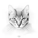 abyssinian cat tattoo design idea