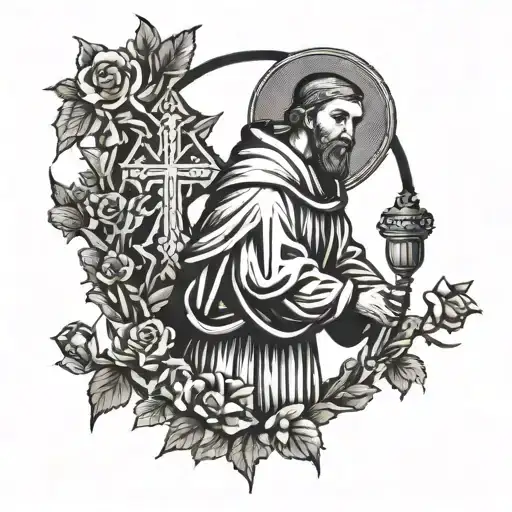 st francis of assisi tattoo design idea