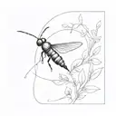 firefly tattoo design idea