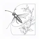 firefly tattoo design idea