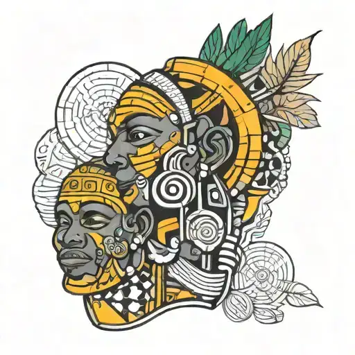 Ghana inspired tattoo design idea