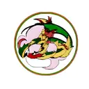 Circular anime dragon tattoo design idea