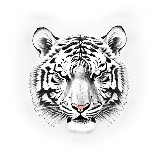 Full arm tiger tattoo with skulls tattoo design idea