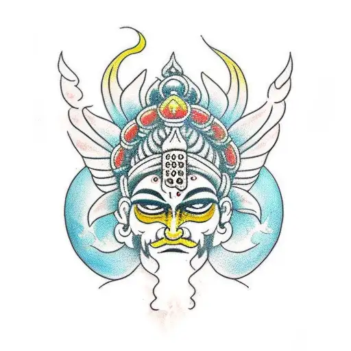 SRI VISHNU  tattoo design idea
