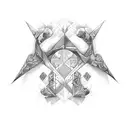 Gemini twin  tattoo design idea