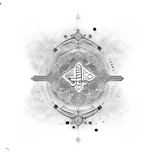arabic word شرمومطة tattoo design idea