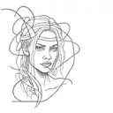 Alice in chains wrapped horror tattoo design idea