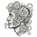 Alice in chains head  tattoo design idea