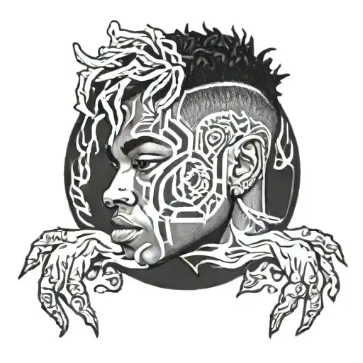 Xxxtentacion tattoo design idea
