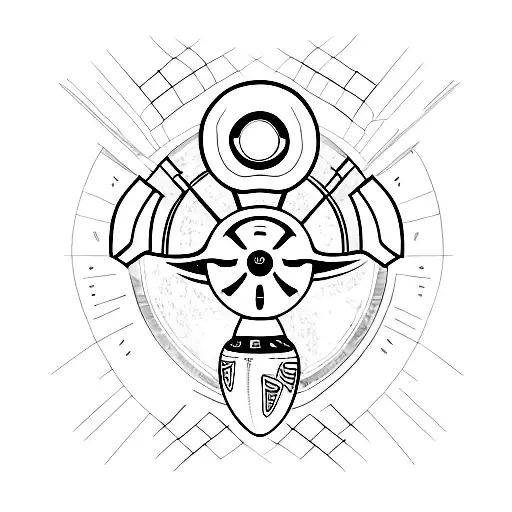 rocket League car scoring goal tattoo design idea