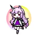 full body evil unicorn multicolor tattoo design idea