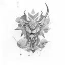 leon y brujula tattoo design idea