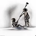 david vs goliath tattoo design idea