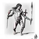 david vs goliath tattoo design idea