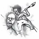david vs goliath tattoo design idea