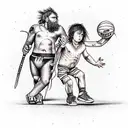 david vs goliath tattoo design idea