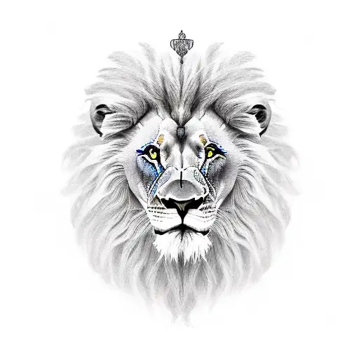 Lion 3 sons tattoo design idea