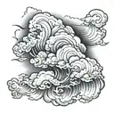 storm cloud tattoo design idea